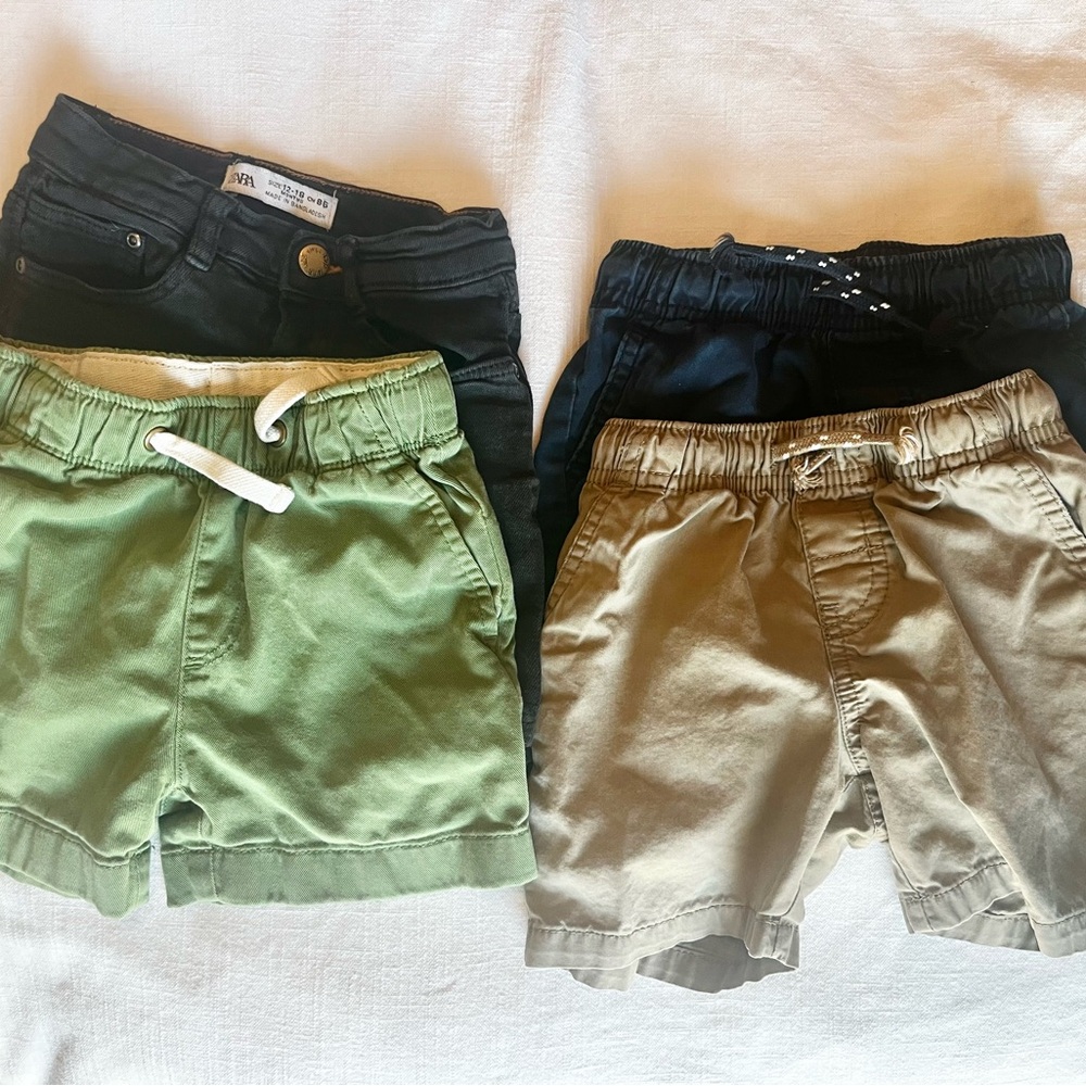 J. Crew Kids Shorts Bundle - Green, Khaki, Black, Navy